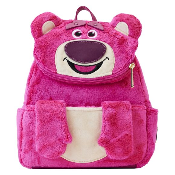Loungefly Toy Story Lotso Plush Pocket Mini Backpack - Picture 1 of 7